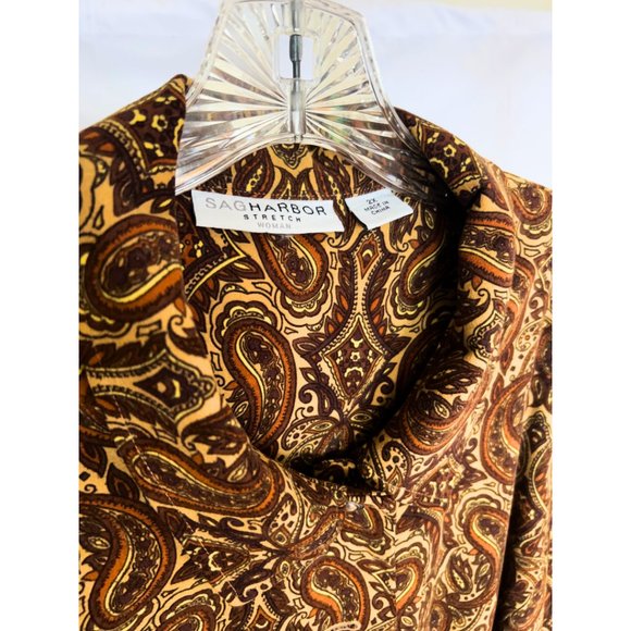 Sag Habor Paisley Women's Top - Picture 2 of 2